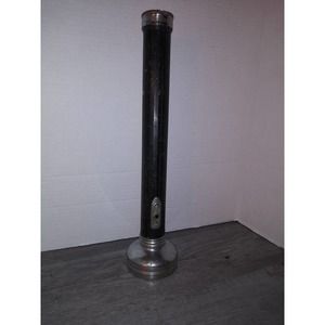 Black and Chrome Eveready Flashlight 5D-Cell 14" Night Patrol Baton